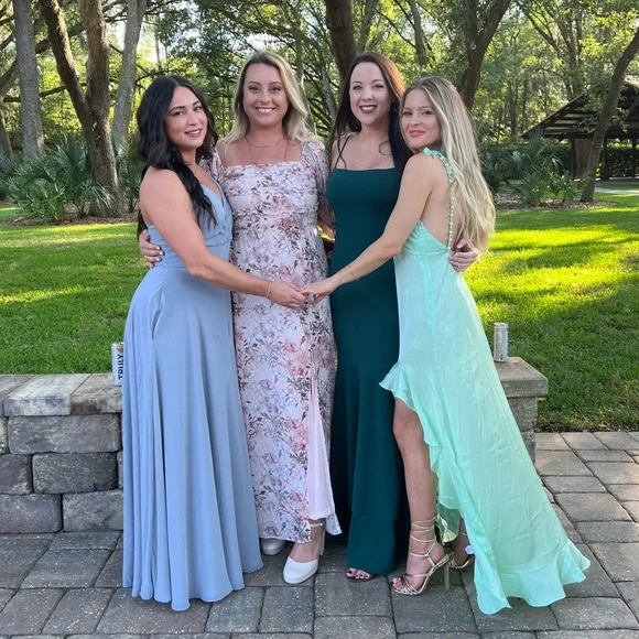 Mint high low For Love and Lemons dress - Picture 4 of 9